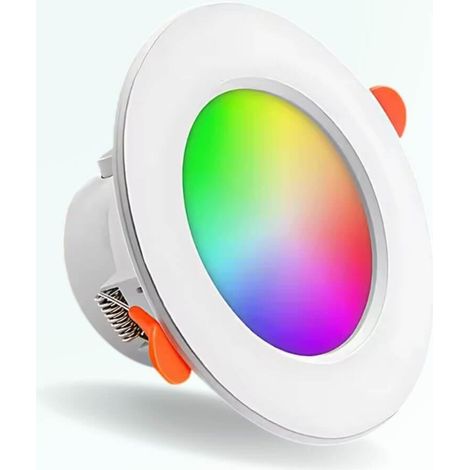 Spot connecté à encastrer type downlight 3.5" 10W - WIFI - RGBW