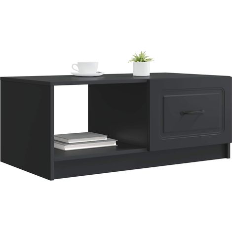 Maison Exclusive - Couchtisch Schwarz 90 x 50 x 37 cm Holzwerksto