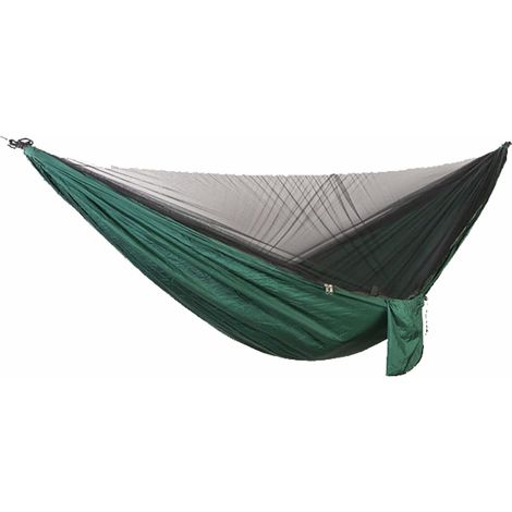 Hamac de camping portable double avec moustiquaire, hamac en nylon parachute léger pour randonnée et bivouac (1/5)