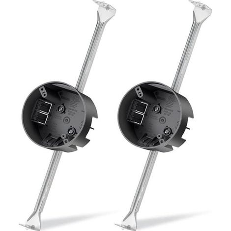 Supports de ventilateur de plafond pour boîte électrique, 2 pièces, 14.25 à 22.5 pouces, réglables, support de barre de support, gris (1/5)