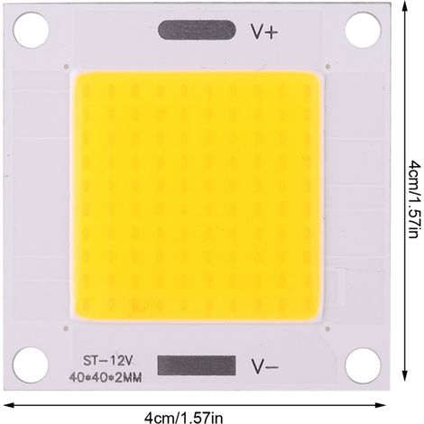 Jeffergarden 5 pièces/ensemble haute puissance 50W COB LED puce de lampe intégrée pour ampoule à monter soi-même projecteur (lumière chaude) (1/4)