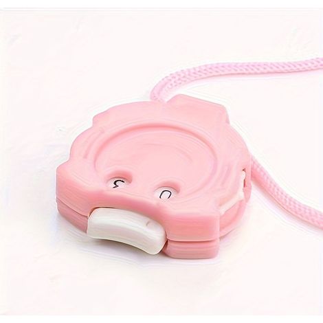 Contatore per ferri da maglia color rosa pesca con tracolla - Plastica resistente, adatto per progetti di uncinetto e cucito, accessorio per lavori manuali pratico da portare in viaggio, ideale per pr
