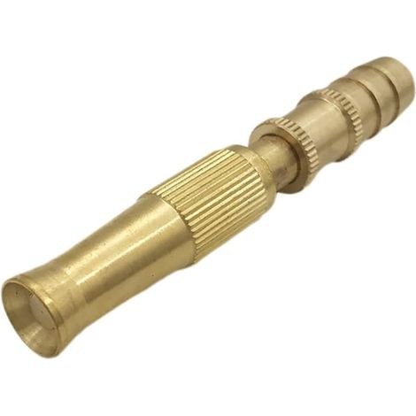 High Pressure Hose Nozzle Car Garden Solid Brass Fittings Adjustable Sprayer (1/5)
