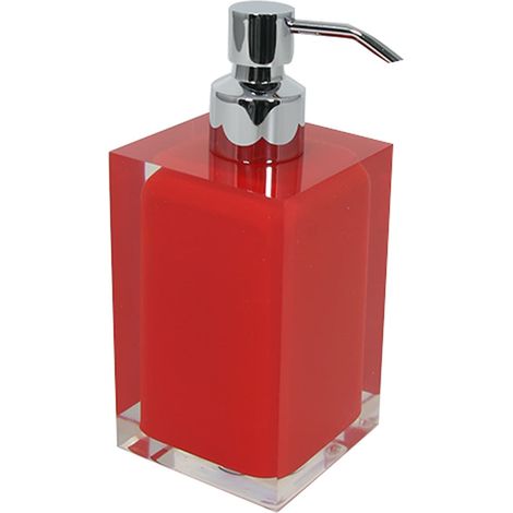 Gedy Auckland Dosasapone Bagno, Rosso, 16.2 x 7 x 7 cm (1/4)
