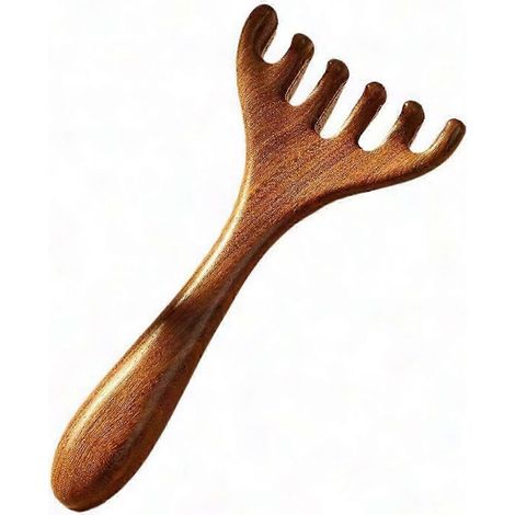 Manuelle Massagebürste für Gesicht, Kopf, Hals, Kiefer, Nase und Augen – Gua-Sha-Werkzeug und Hautstimulator (1/5)