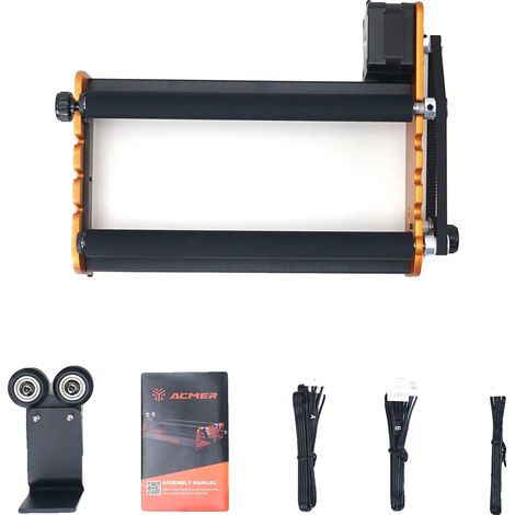 Lasergravur-Rotationsmodul, 360° Drehung, unterstützt verschiedene Formen, M2 Set (1/2)
