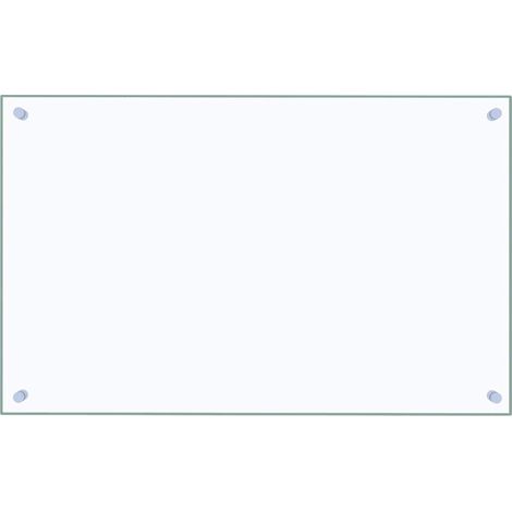 Paraschizzi per Cucina Trasparente 80x50 cm in Vetro Temperato vidaXL