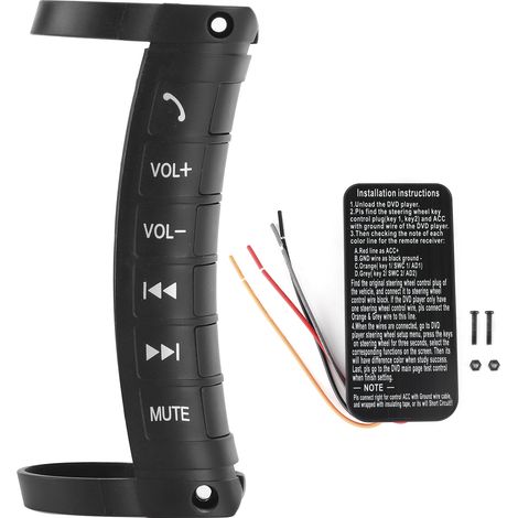 Eosnow Multifunktions -Lenkrad -Rad -Taste Fernbedienungsnavigation 2 DIN DVD -Controller Universal