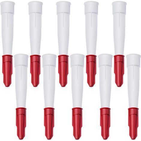 10 Pièces Embouts de Cartouche, Buse de Remplacement en Silicone, Buses Calfeutrage Plastique, Silicone Cartouche Douilles pour la Cuisine, la Maison (1/5)