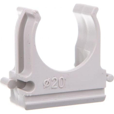 Abrazadera abierta para tubos lisos de Ø 20 mm ECCF20 /100 unidades/