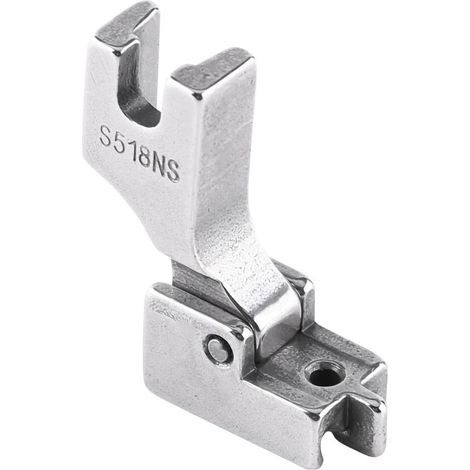 Pied-de-biche pour machine à coudre industrielle, pied de rechange pour tissu, chanteur plat, acier couvert, fermeture éclair invisible pour (1/5)