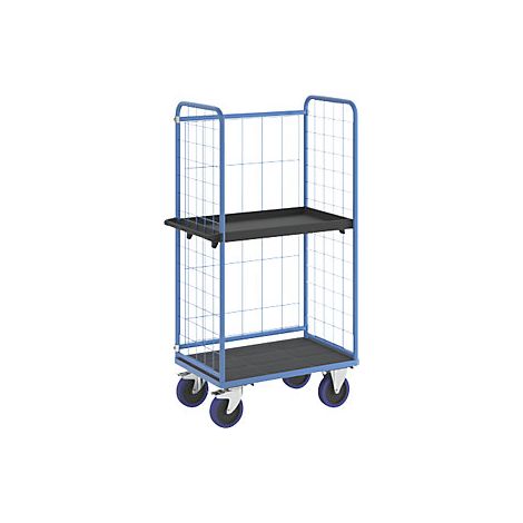 eurokraft pro Carrello a ripiani con sponda a griglia su 3 (1/3)