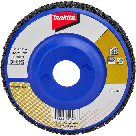 Makita disque de nettoyage 1 pc. - 115 mm - 22,23 mm - Standard - Noir - Nylon