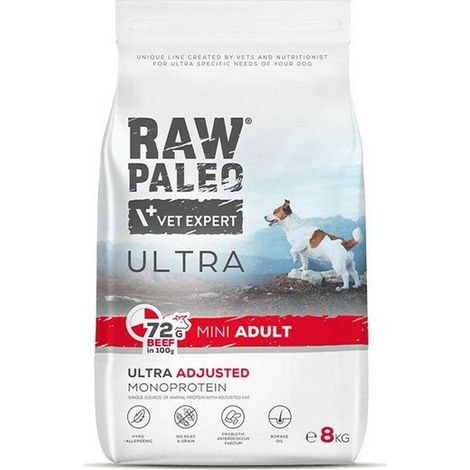 VetExpert Raw Paleo Ultra Beef Mini Adulto 8 kg