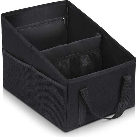 Organisateur Voiture 31x25x25cm Pliables Siege Avant Rangement Voiture Avec Poignées de Division et Plusieurs Poches Sac de Rangement pour Siège Arrière pour siège ou Coffre (1/5)
