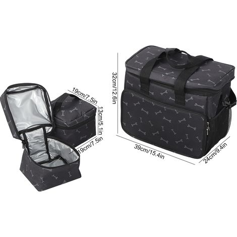 Multifunktionale Reisetasche für Hunde und Katzen, wasserdichter Organizer mit großem Fassungsvermögen und Futterbehältern (1/5)