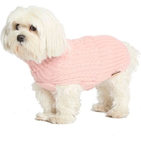 Fashion Dog Hundepullover aus Kaschmirwollmischung - rosa - 47 cm
