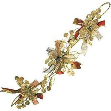 Decorazione per porta Arco 48 cm addobbo natalizio - colore oro