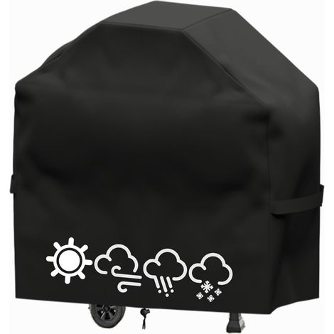 Housse Barbecue Exterieur,Housse Barbecue,Housse Plancha Exterieur,Bache Barbecue Exterieur,Couverture de Grill Anti-Vent/Anti-UV/An (1/5)