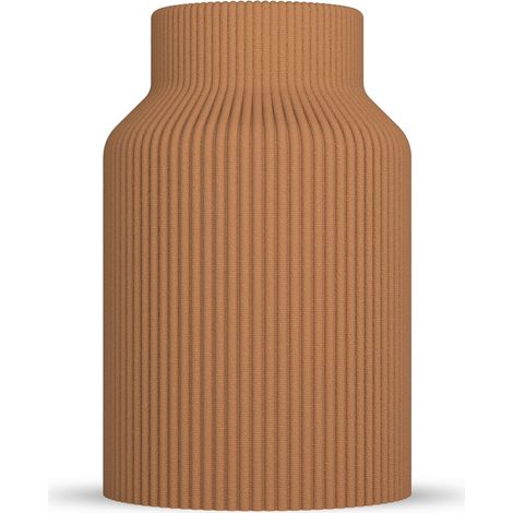 Vase Rabella - Vase décoratif moderne pour herbe de la pampa et fleurs séchées - Style scandinave pour salon - Objet design 3D en plastique (PLA) - Léger et incassable (1/5)