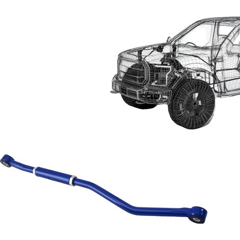 Spurleiste, Stahlkonstruktion, 116,2 cm Länge, 18,7 cm Breite, 12 cm Höhe, Kompatibel mit Dodge Ram 2500/3500 2003-2013 (1/5)