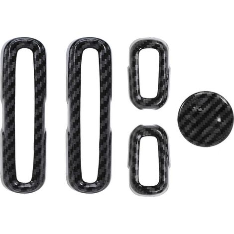 Auto Carbon Fiber Innen Vordersitze Einstellung Schalter Abdeckung Trims für -V 2022 2023 (1/5)