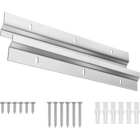 French wall mounting kit (2 pieces), Z-shaped wall bracket for frame and mirror. - AquaForge (1/5)