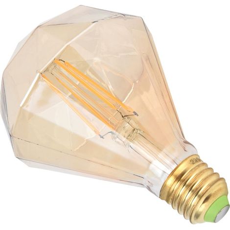 E27 4W Vintage-LED-Glühbirne mit dekorativem Glühfaden, warmgoldenes Licht, 220V für Kronleuchter/Wandleuchten (1/4)