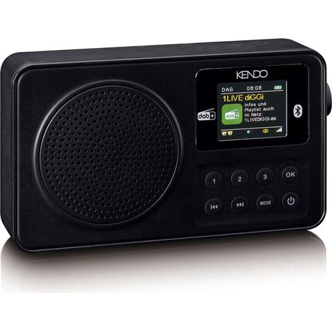 Kendo DAB+ Radio portable 24EX Bluetooth 5.3 - 2 Watt RMS