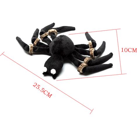 Jouet pour chat araignée d'Halloween avec copeaux de bois pour la dentition - Jouet amusant pour chat avec pattes d'araignée noires (1/5)