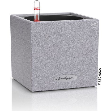 LECHUZA® Tischgefäße CANTO Stone 14 Steingrau (1/10)