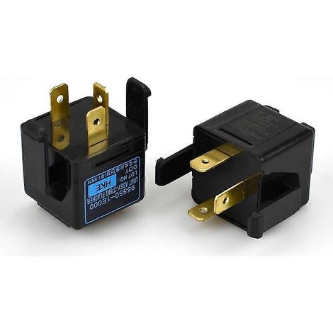 Deux relais de clignotants à 3 broches 95550-1E000, compatibles avec les modèles Kia et plusieurs années. (1/5)