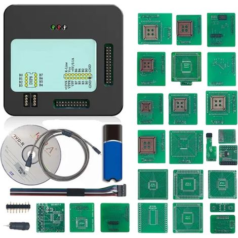 Herramienta de programación de ECU, autorización mejorada, pruebas de alto rendimiento, Xprog V6.50 Kit completo (1/2)