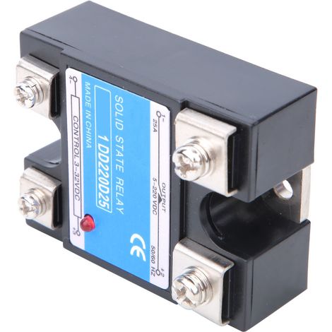 Relais statique DC-DC SSR Entrée 3-32 V CC Charge 5-220 V CC Relais de commande (25 A) (1/5)