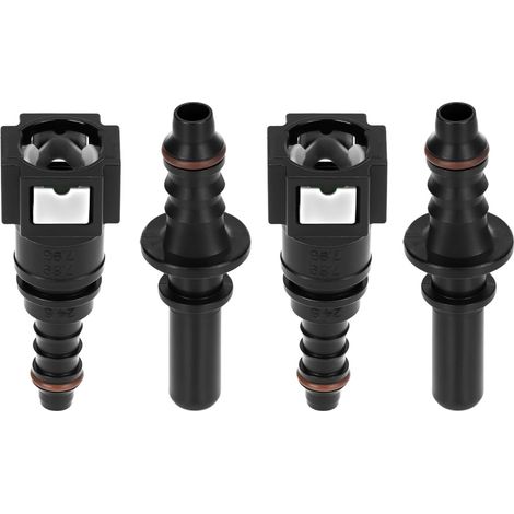 2 pièces connecteur de conduite de carburant droit 7.89mm à 8mm, connecteur à dégagement rapide en Nylon (1/5)