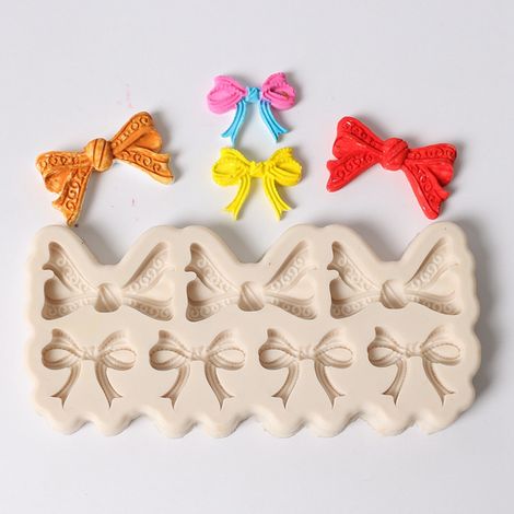 Schleifenförmige Seifenform, Fondant-Kuchen- und Keksdekorationsform, Silikon-Backwerkzeug für DIY-Projekte 50-788 (1/5)