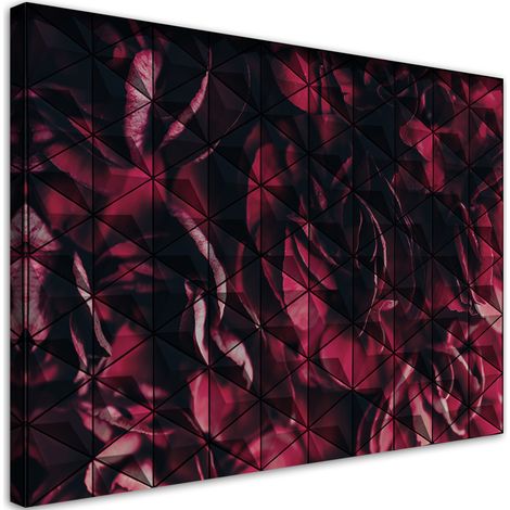 Quadro su tela, Astrazione geometrica rossa - 90x60 (1/5)