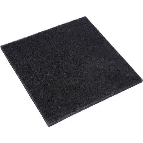 Filtre éponge bio noir – 50x50x2 cm – Filtration haute efficacité – pour aquarium eau douce/saumure (1/5)