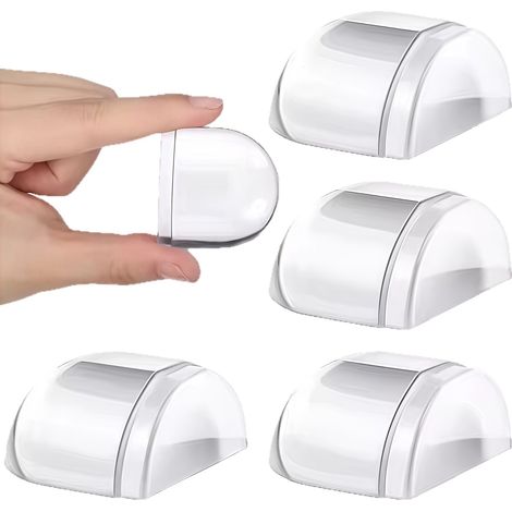 Türstopper für den Boden, 6-teiliges Set, selbstklebender Türstopper, transparente Türstopper, selbstklebender Wand- und Möbelschutz, 40 x 38 x 30 mm