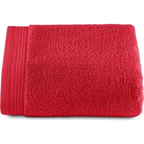 Grandes Serviettes de Bain - Serviettes de Bain - 1 Serviettes de Douche - 70x140 cm - 100% Coton - 600 Grammes - Rouge (1/5)