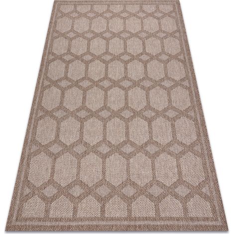 Carpet HOUSE SISAL 40356 Diamonds, Flat woven, woolish effect beige beige 120x170 cm