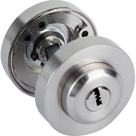 Cilindro muletilla puerta 50mm níquel satinado llave seguridad (1/3)