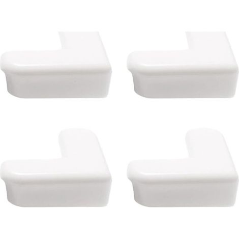 4er-Pack weiße Eck- und Kantenschützer - Selbstklebende Schutzecken für Möbel, Schreibtische und Tische, stoßdämpfende Schutzvorrichtungen für Haus und Büro (1/5)