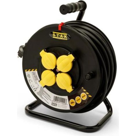 stak-reelhd-de-25-enrollacables profesional 4 tomas reelhd (25 m)