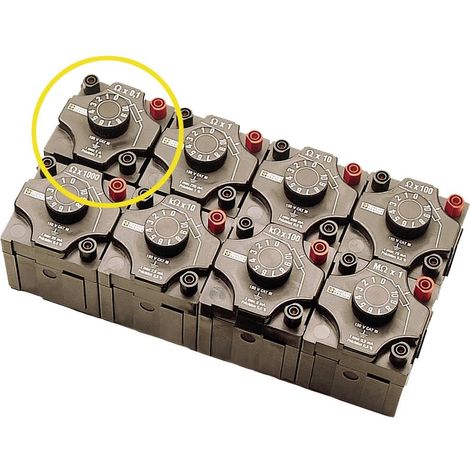 Strumento di misura elettronico Chauvin-Arnoux decade resistance box 1% tolleranza