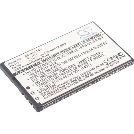 NX - Batterie téléphone, smartphone, GSM pour Nokia 3.7V 820mAh - BL4CTBL-4CT (1/5)