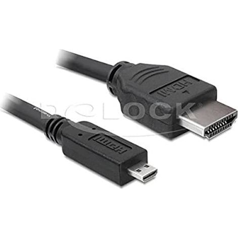 Cavo HDMI con cavo Ethernet - DELOCK - 82661 - 1m - Nero