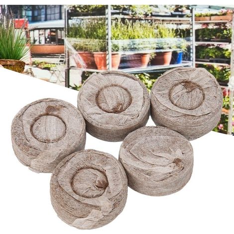 Blocs de germination pour semis - 20 unités - Mottes compressées de tourbe 30mm pour jardins et balcon (1/5)