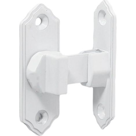 Sollbry Cerradura para puerta corrediza de 90 grados, pestillo de ángulo recto, pestillo de 90 grados (blanco) (1/3)