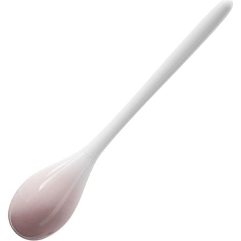 Brosse pour cuvette WC, silicone, rose, long manche, pour WC (1/5)